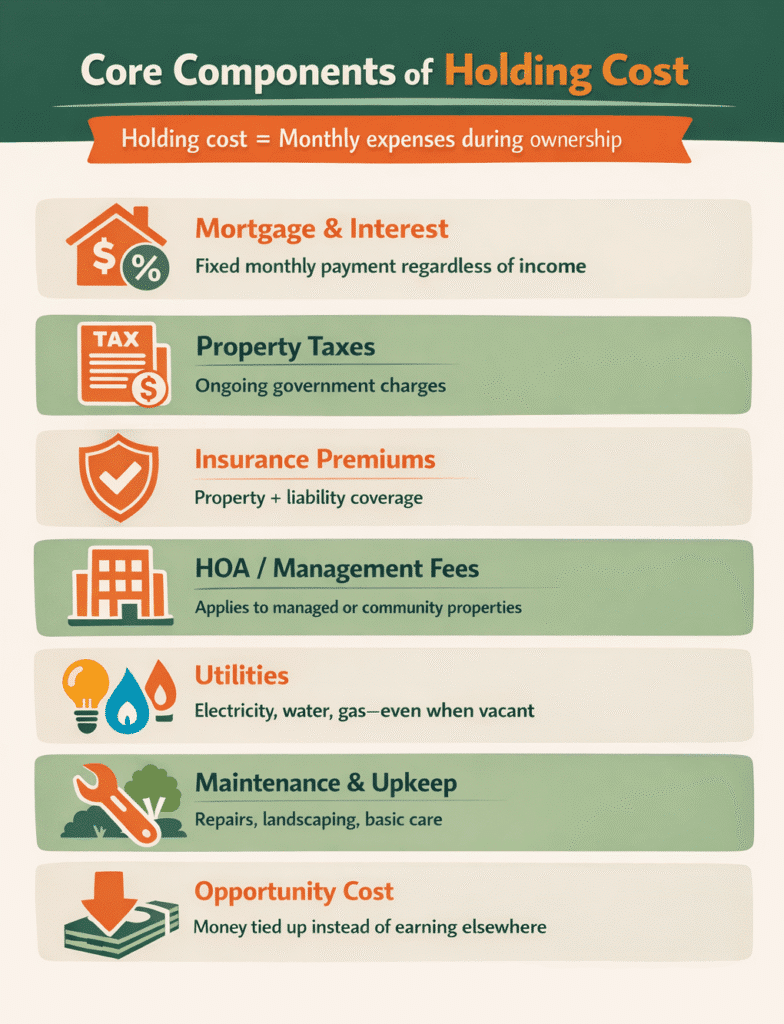 Core components of holding cost